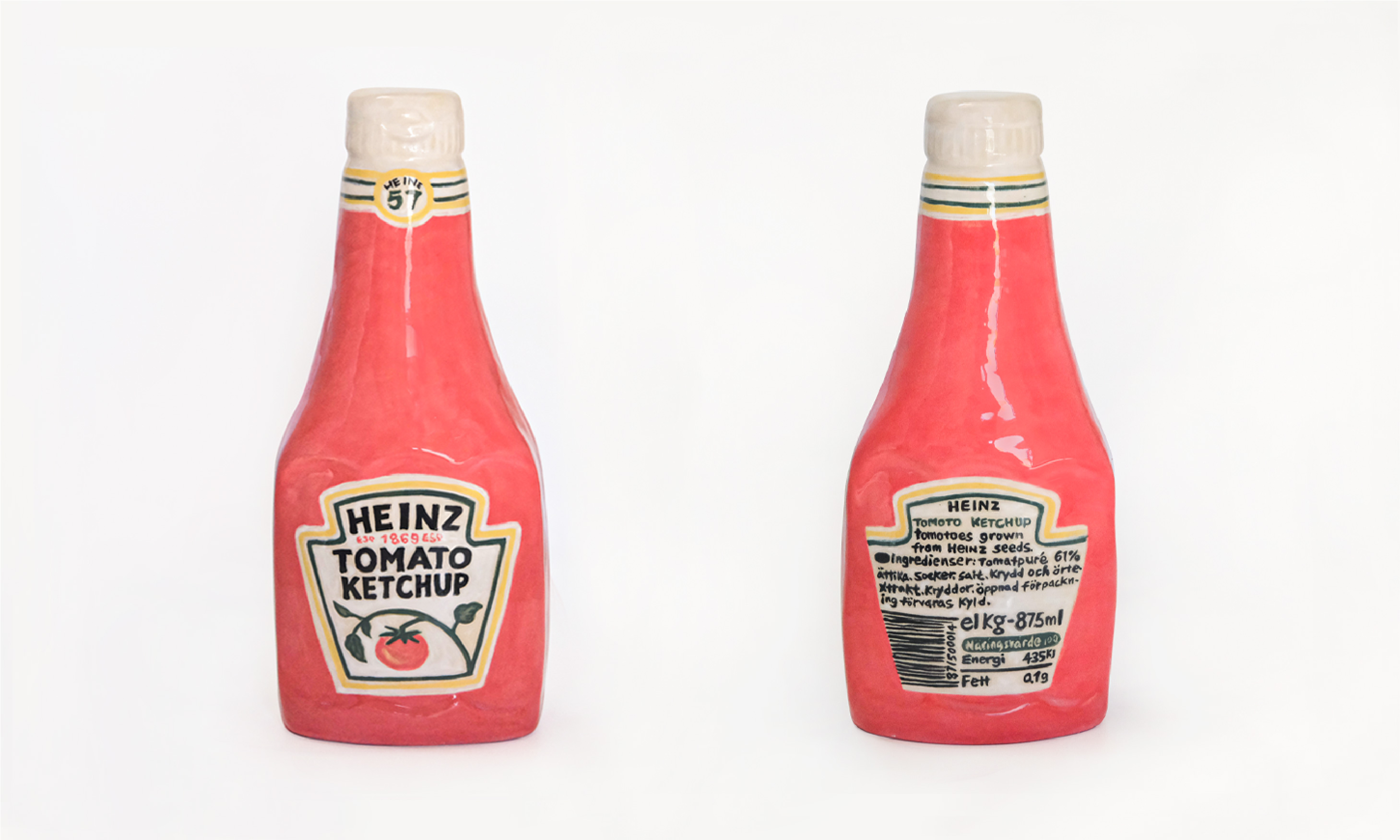 Buy-or-Die-Ketchup, a creative ceramic works by Mu-Se Kuo